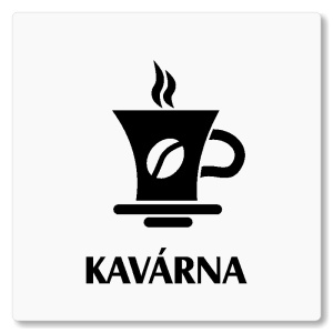 Kavárna, 100x100mm, bílá, Nevada